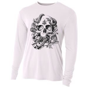 Skull & Snakes Goth Punk Cooling Performance Long Sleeve Crew