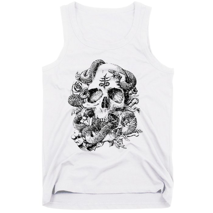 Skull & Snakes Goth Punk Tank Top