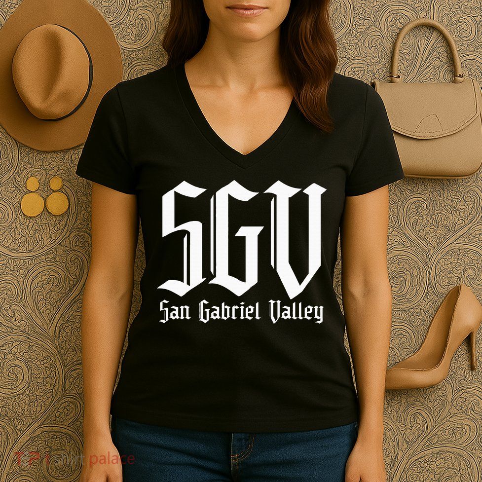 Sgv San Gabriel Valley Sgv 626 San Gabriel Valley Women's V-Neck T-Shirt