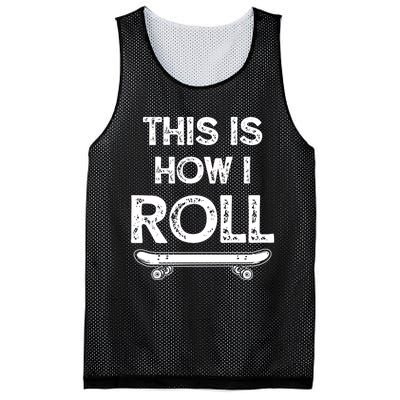 Skateboard Skateboarding Gift For Skateboarders Gift Mesh Reversible Basketball Jersey Tank