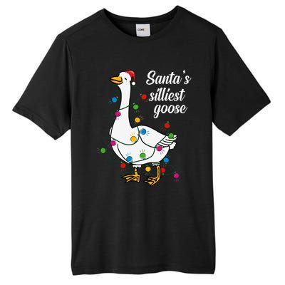 Santa’s silliest goose Funny Christmas Family  Tall Fusion ChromaSoft Performance T-Shirt