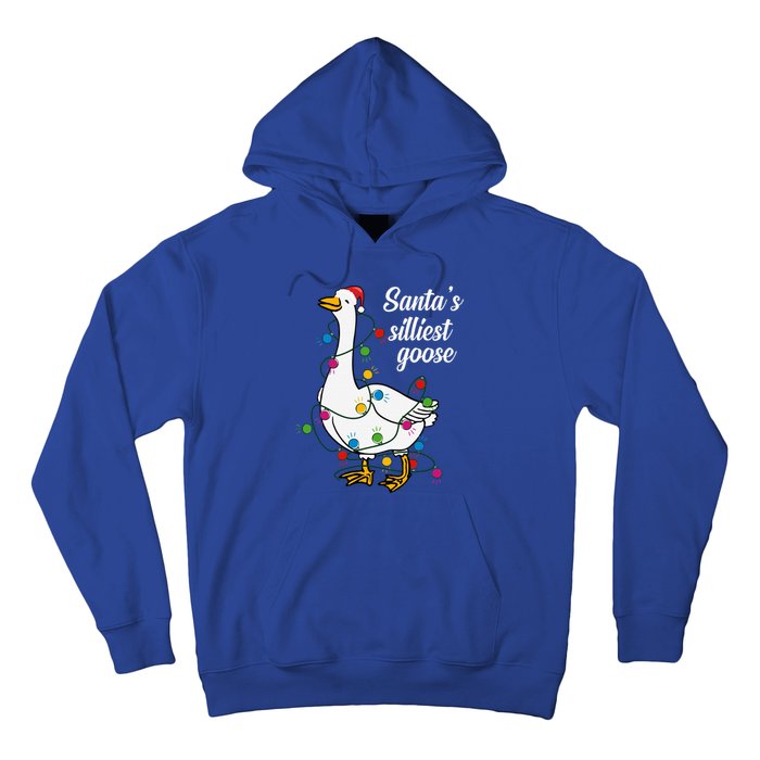 Santa’s silliest goose Funny Christmas Family  Hoodie