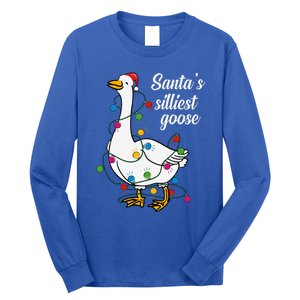 Santa’s silliest goose Funny Christmas Family  Long Sleeve Shirt