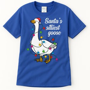 Santa’s silliest goose Funny Christmas Family  Tall T-Shirt