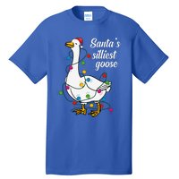 Santa’s silliest goose Funny Christmas Family  Tall T-Shirt