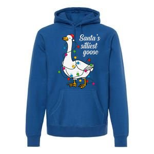 Santa’s silliest goose Funny Christmas Family  Premium Hoodie