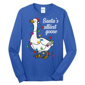 Santa’s silliest goose Funny Christmas Family  Tall Long Sleeve T-Shirt