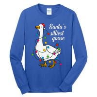 Santa’s silliest goose Funny Christmas Family  Tall Long Sleeve T-Shirt