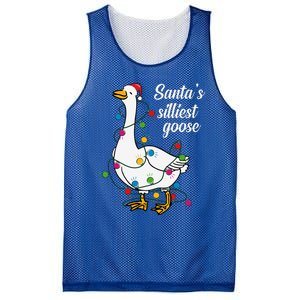 Santa’s silliest goose Funny Christmas Family  Mesh Reversible Basketball Jersey Tank