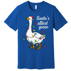 Santa’s silliest goose Funny Christmas Family  Premium T-Shirt