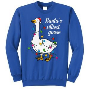 Santa’s silliest goose Funny Christmas Family  Tall Sweatshirt