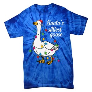 Santa’s silliest goose Funny Christmas Family  Tie-Dye T-Shirt