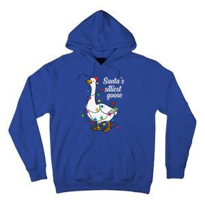 Santa’s silliest goose Funny Christmas Family  Tall Hoodie