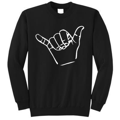 Shaka Sign Good Vibes Retro Hang Loose Sweatshirt