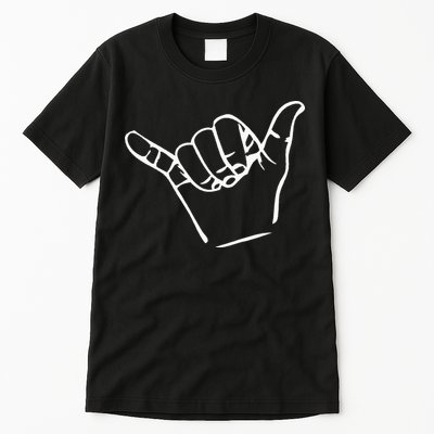 Shaka Sign Good Vibes Retro Hang Loose Tall T-Shirt