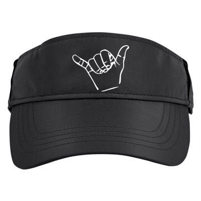 Shaka Sign Good Vibes Retro Hang Loose Adult Drive Performance Visor