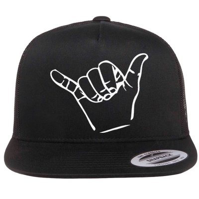 Shaka Sign Good Vibes Retro Hang Loose Flatbill Hat