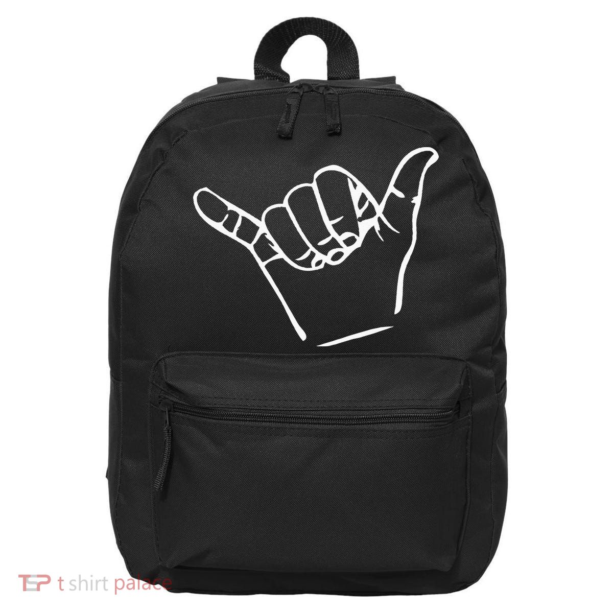 Shaka Sign Good Vibes Retro Hang Loose 16 in Basic Backpack