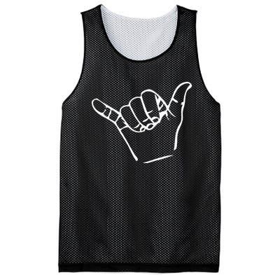 Shaka Sign Good Vibes Retro Hang Loose Mesh Reversible Basketball Jersey Tank