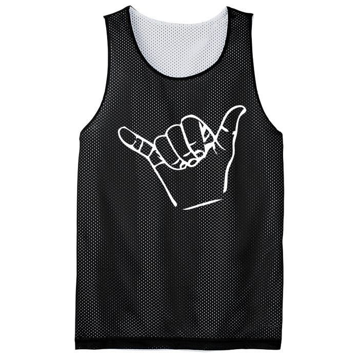 Shaka Sign Good Vibes Retro Hang Loose Mesh Reversible Basketball Jersey Tank