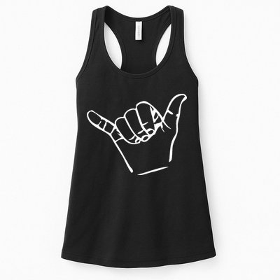 Shaka Sign Good Vibes Retro Hang Loose Womens Tank Top