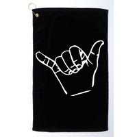 Shaka Sign Good Vibes Retro Hang Loose Golf Towel