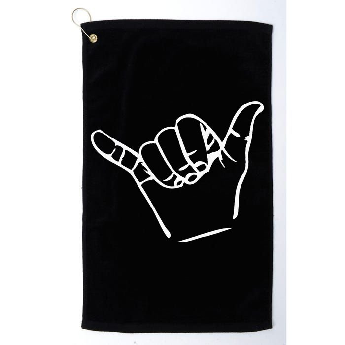 Shaka Sign Good Vibes Retro Hang Loose Golf Towel