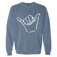 Shaka Sign Good Vibes Retro Hang Loose Garment-Dyed Sweatshirt