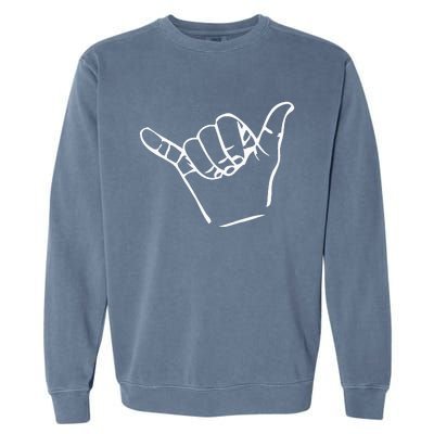 Shaka Sign Good Vibes Retro Hang Loose Garment-Dyed Sweatshirt