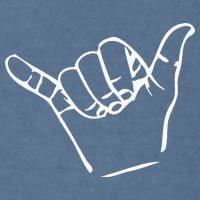 Shaka Sign Good Vibes Retro Hang Loose Garment-Dyed Sweatshirt