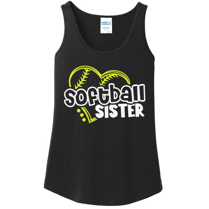 Softball Sister Gifts for Teen Sisters Ladies Essential Tank