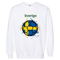 Sverige Soccer Gift Funny Garment-Dyed Sweatshirt