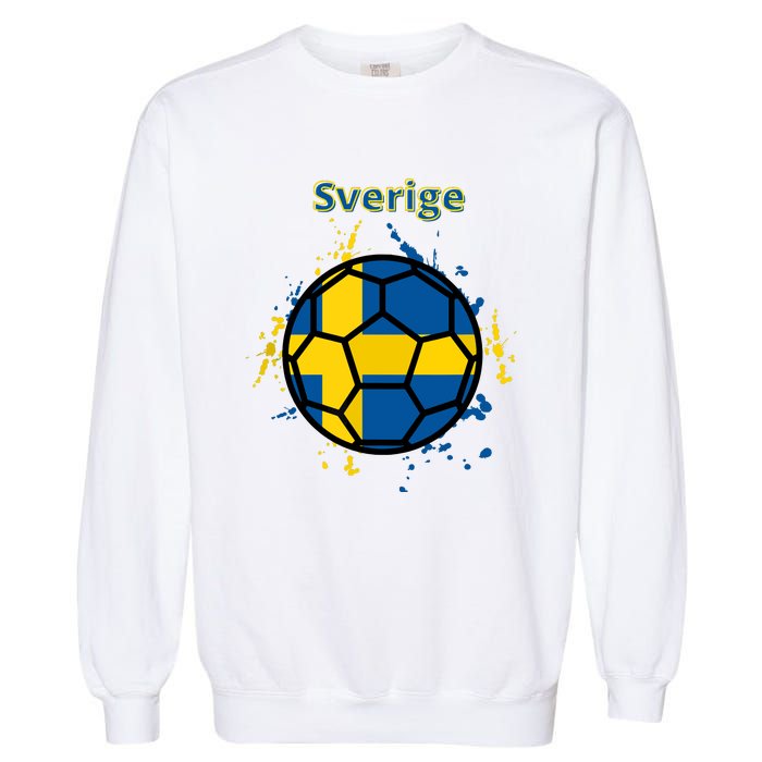 Sverige Soccer Gift Funny Garment-Dyed Sweatshirt