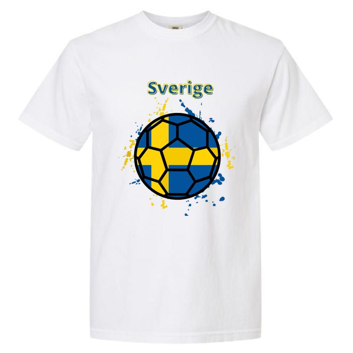 Sverige Soccer Gift Funny Garment-Dyed Heavyweight T-Shirt