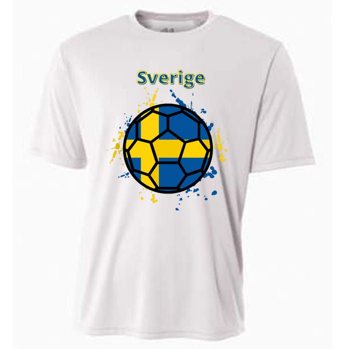 Sverige Soccer Gift Funny Cooling Performance Crew T-Shirt