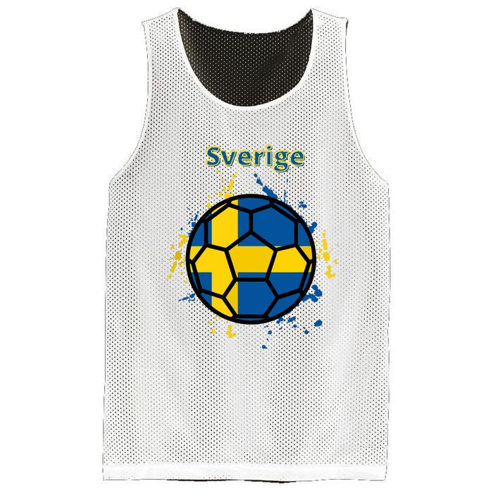 Sverige Soccer Gift Funny Mesh Reversible Basketball Jersey Tank