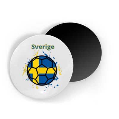 Sverige Soccer Gift Funny Magnet