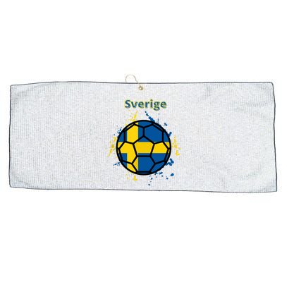 Sverige Soccer Gift Funny Large Microfiber Waffle Golf Towel