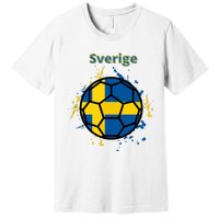 Sverige Soccer Gift Funny Premium T-Shirt