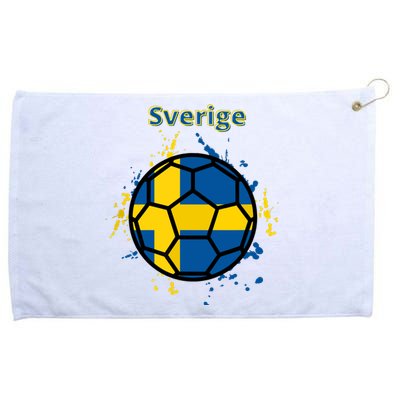 Sverige Soccer Gift Funny Grommeted Golf Towel