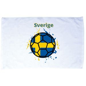 Sverige Soccer Gift Funny Microfiber Hand Towel