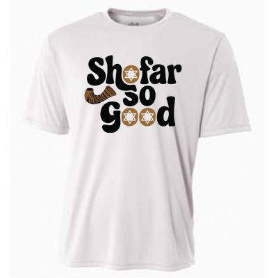 Shofar So Good Funny Rosh Hashanah Jewish Holiday Cooling Performance Crew T-Shirt