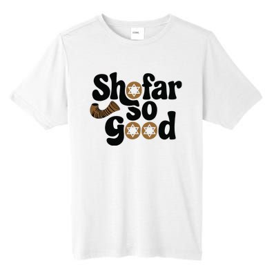 Shofar So Good Funny Rosh Hashanah Jewish Holiday Tall Fusion ChromaSoft Performance T-Shirt