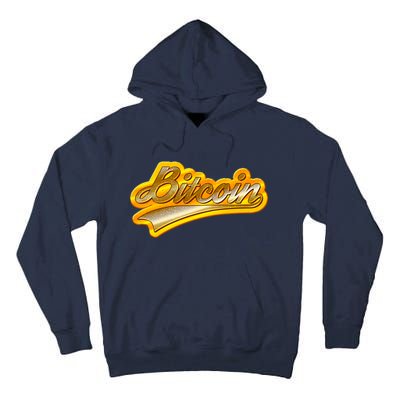 Sporty Style Gold Bitcoin Tall Hoodie