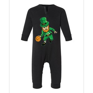 Shenanigans Squad Gnomes Shamrock Happy St Patrick's Day Infant Fleece One Piece