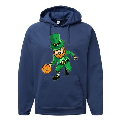 Shenanigans Squad Gnomes Shamrock Happy St Patrick's Day Performance Fleece Hoodie