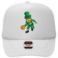 Shenanigans Squad Gnomes Shamrock Happy St Patrick's Day High Crown Mesh Back Trucker Hat