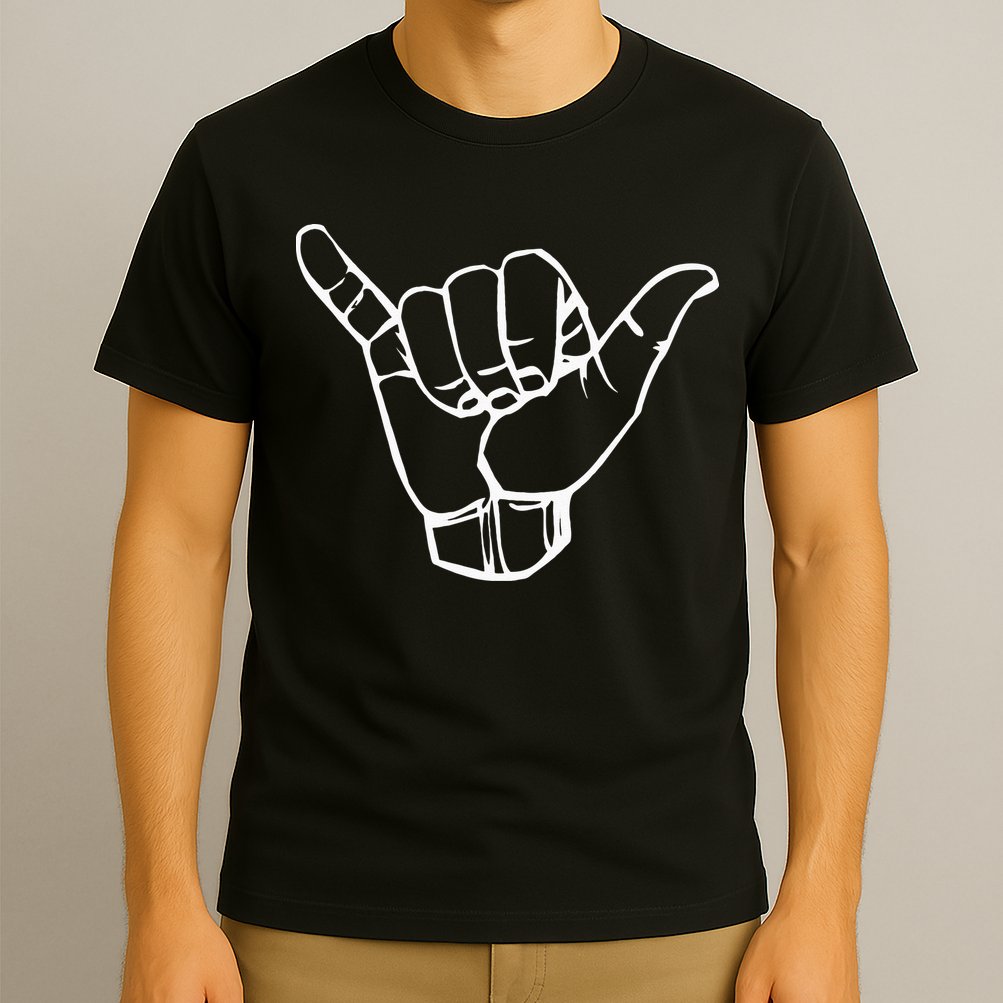 Shaka Sign Good Vibes Hang Loose Aloha Hawaiian Greeting T-Shirt