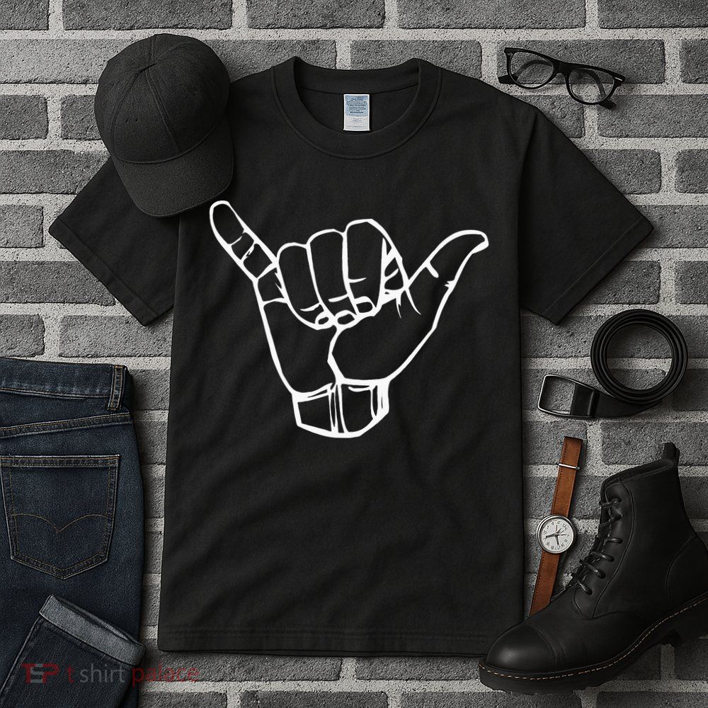 Shaka Sign Good Vibes Hang Loose Aloha Hawaiian Greeting Tall T-Shirt