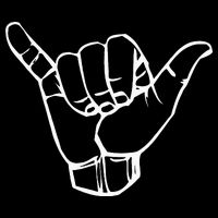 Shaka Sign Good Vibes Hang Loose Aloha Hawaiian Greeting 16 in Basic Backpack